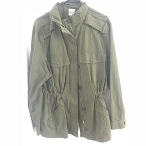 Olive green coat jacket